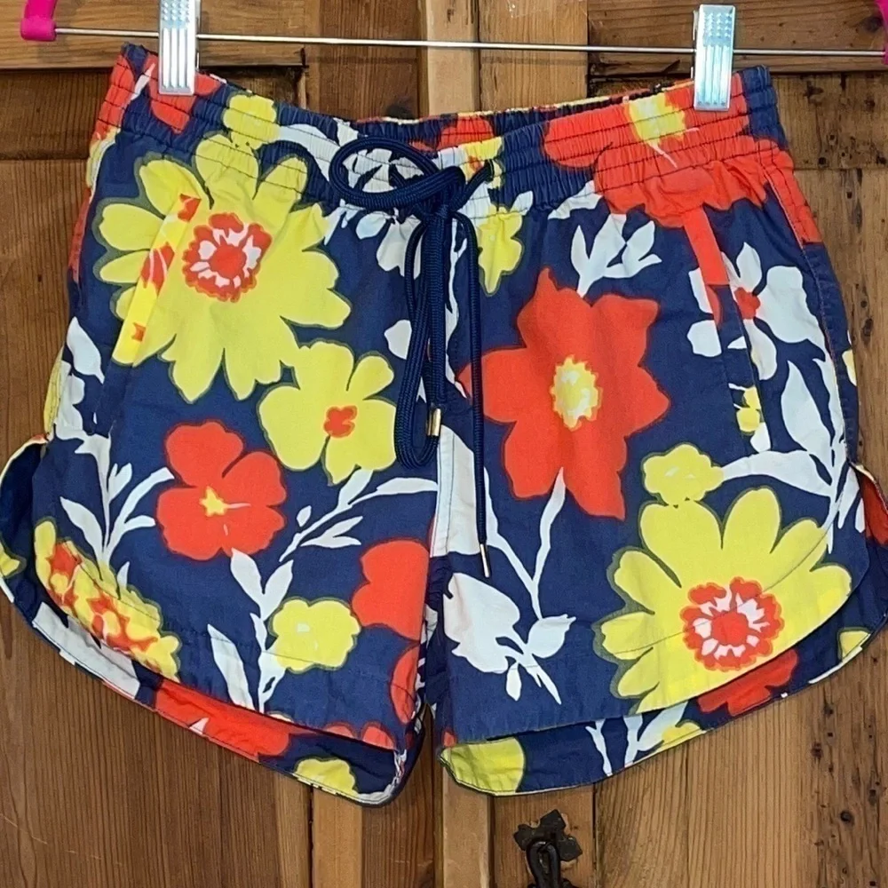 J. Crew Shorts Easy Tropical Print Floral Sz. XXXS